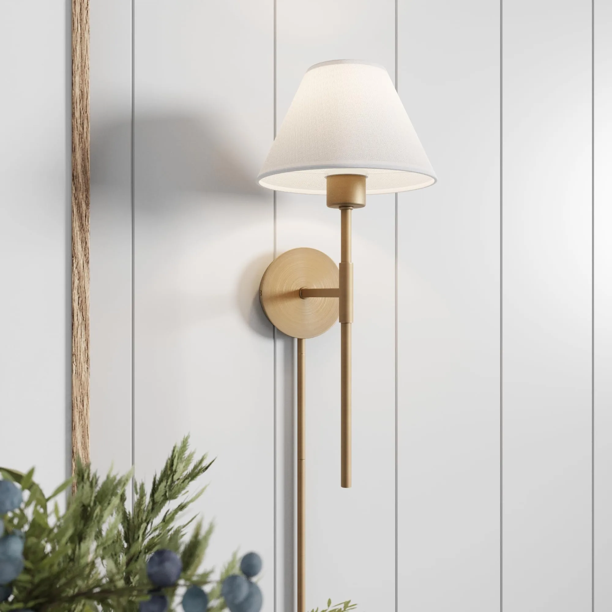 Brightown plug-in wall sconce lamp