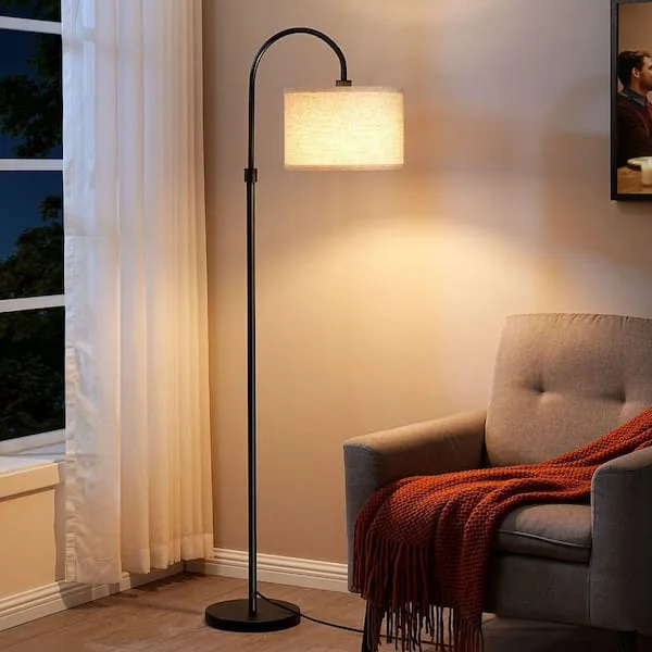 EDISHINE drum shade floor lamp