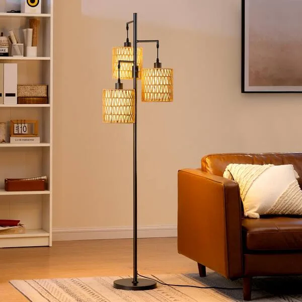 EDISHINE drum shade floor lamp image 2