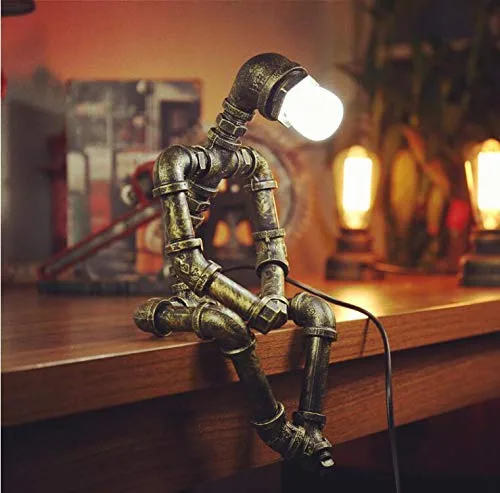 Konlite industrial pipe table lamp image 2