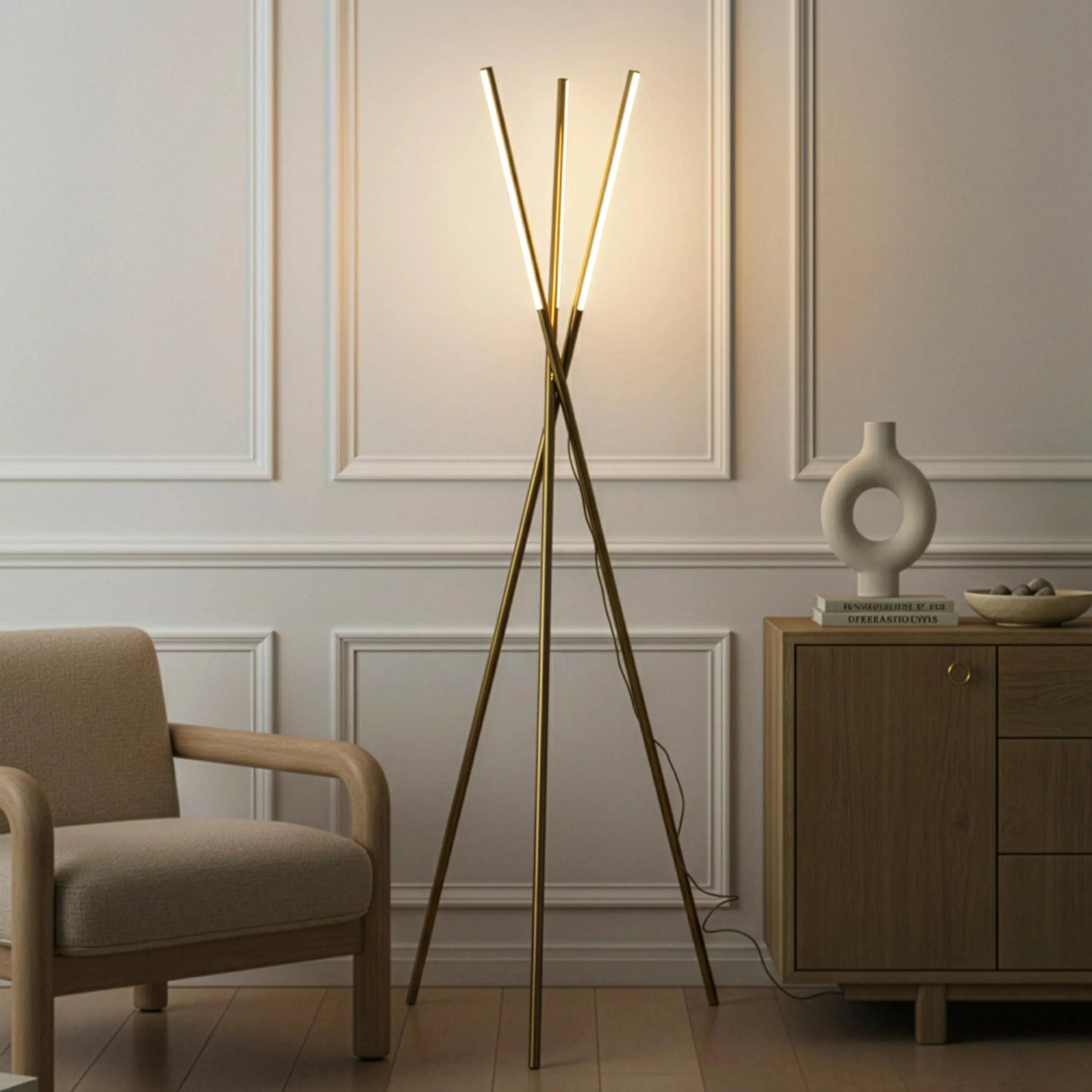 Konlite tripod floor lamp