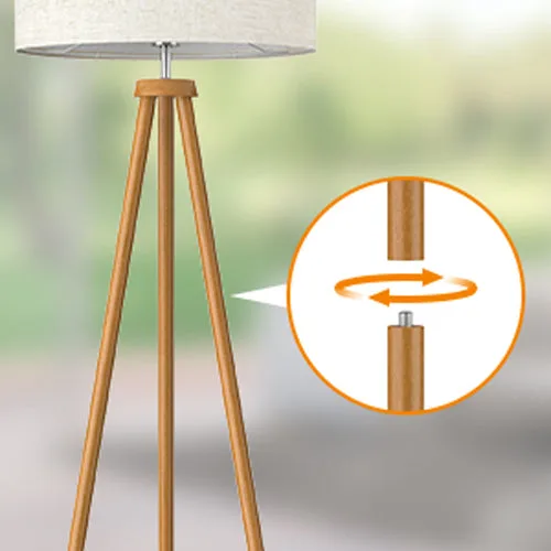 Lepower tripod floor lamp