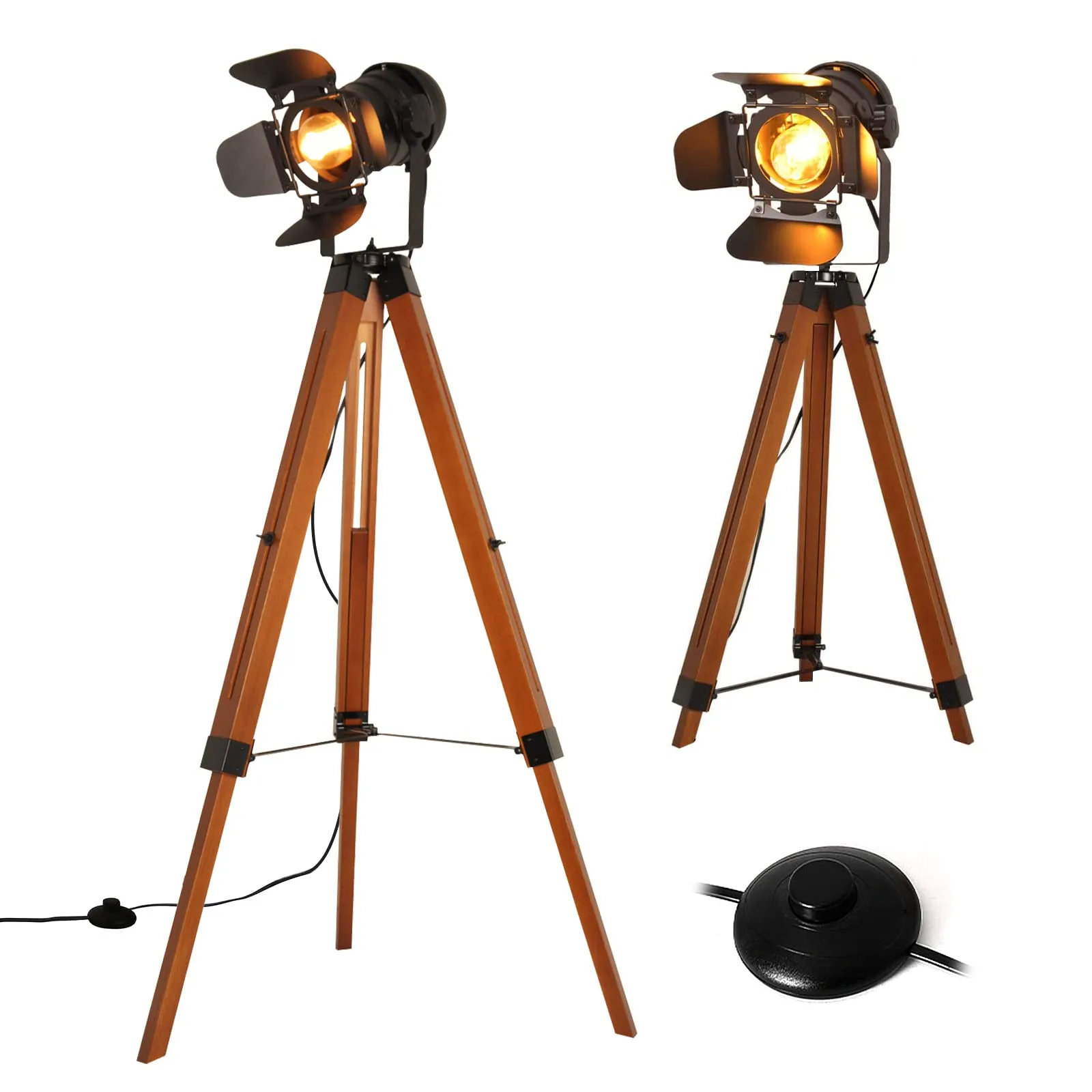 TRLIFE industrial tripod floor lamp